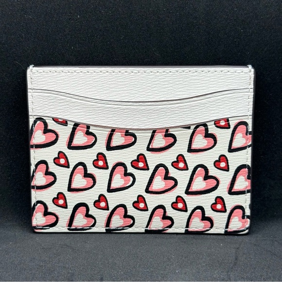 Kate Spade New York Morgan Heart Print Card Holder Cream Multi - Picture 9 of 9